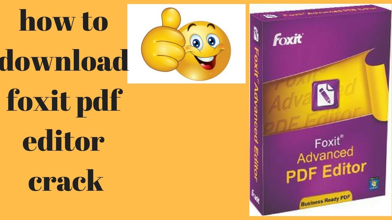 foxit pdf editor free download with crack