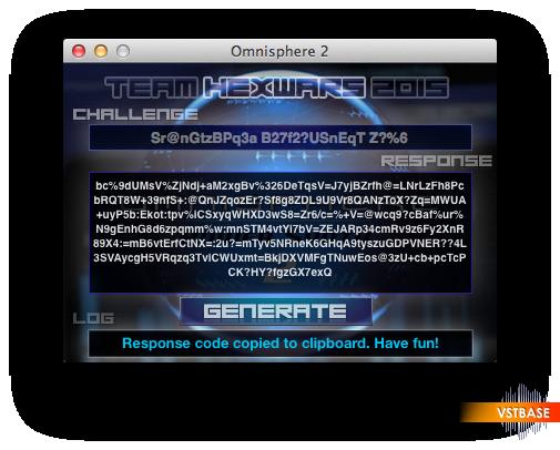 Omnisphere response code generator online