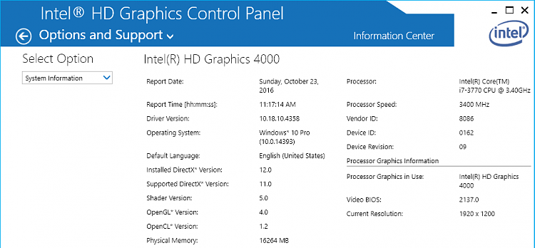 Intel hd graphics 400 driver